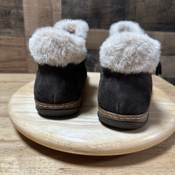 Earth Women’s Dark Brown Eric Side Zip Leather Upper Bootie Size 8.5W - Picture 3 of 8